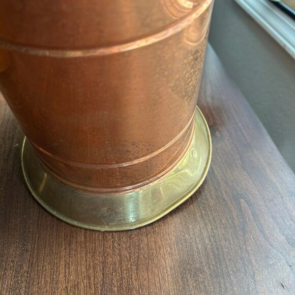 Vintage Copper 5-KAN Coal Scuttle Bucket Umbrella Stand - Picture 6 of 10
